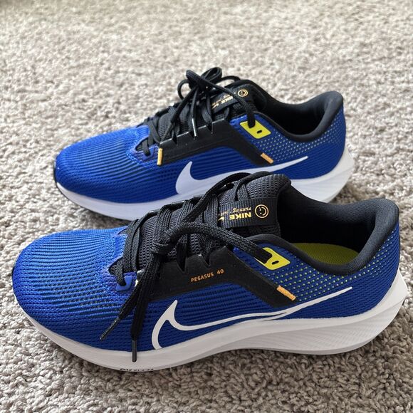 Nike Air Zoom Pegasus 40 DV3853-401 Sneakers Men's Blue White Running Size 9.5 - Picture 4 of 6